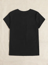 Floral & Heart Print Tee